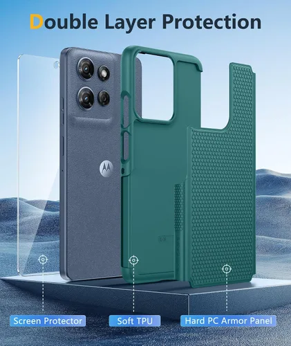 Vista 239 de FNTCASE Funda para iPhone 17 Pro: Fundas delgadas translúcidas de color azul claro compatibles con MagSafe, protección completa de la cámara