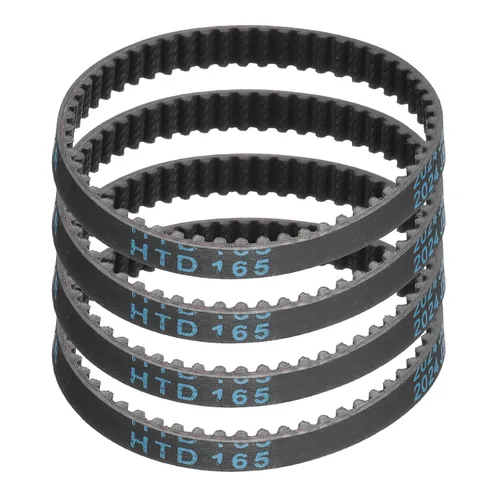 Vista 100 de uxcell 4 piezas HTD-3M Correa de Distribución de Goma 48 Dientes, Longitud de Paso 144mm x Ancho 6mm x Altura 2.4mm, Correa de Polea de Distribución