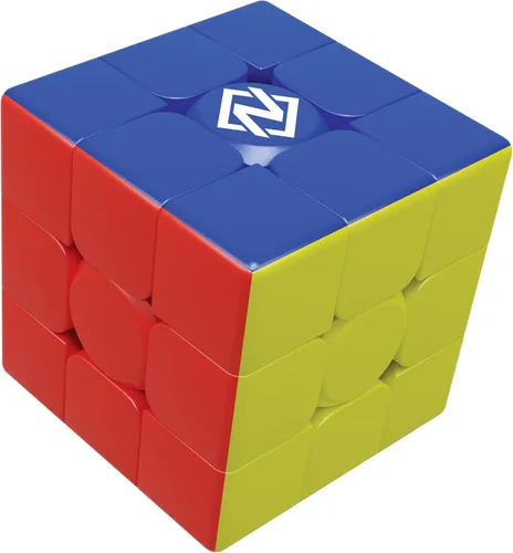 Vista 4 de Goliath NEXcube - Cubo clásico de velocidad sin calcomanías de 3 x 3, súper suave para un juego de acción rápido, rompecabezas para resolver