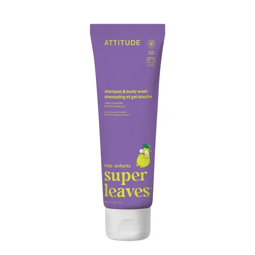 Vista 14 de ATTITUDE Champú y gel de baño para niños, limpiador de cabello y cuerpo verificado por EWG, jabón dermatológicamente probado, productos de baño a
