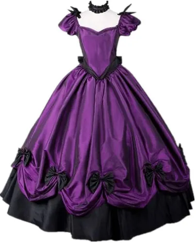 Vista 12 de HS-LK Disfraz de la Bella del Sur para mujer, vestido de baile rococó, vestido gótico victoriano
