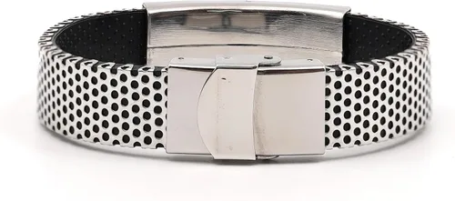 Vista 4 de Pulsera de acero inoxidable con texto en inglés "To My Son In Law Father - I Didn't Give You The Gifts Of Life" - Regalos inspiradores de graduación