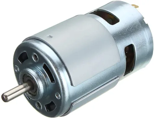 Vista 2 de 775 DC Motor DC 24V Max 20000RPM Rodamiento de bolas Gran par de alta potencia Motor de engranajes de bajo ruido Motor de componentes electrónicos