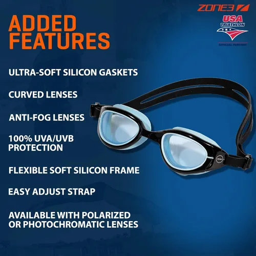 Vista 3 de ZONE3 Gafas de natación Attack