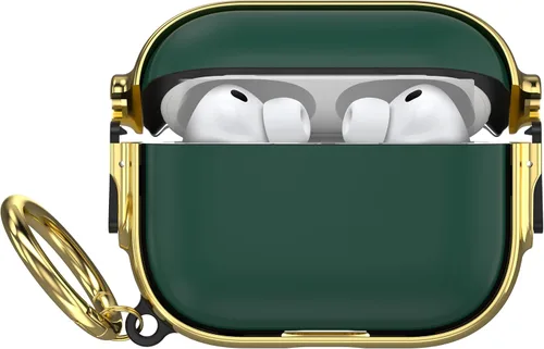 Vista 85 de Funda para AirPods Pro 2/1 con bloqueo de seguridad, compatible con Magsafe Negro + Blanco
