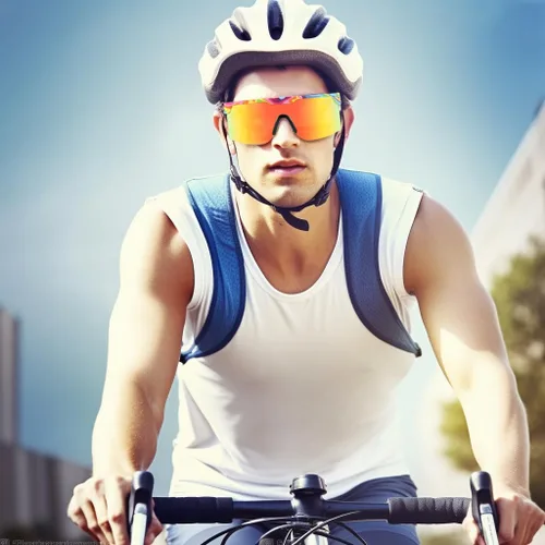 Vista 3 de FEISEDY Gafas de sol Mujeres Hombres Deportes, 80s Visor Retro Neon Square Gafas de Sol, Sombras Miorred UV400 B0004