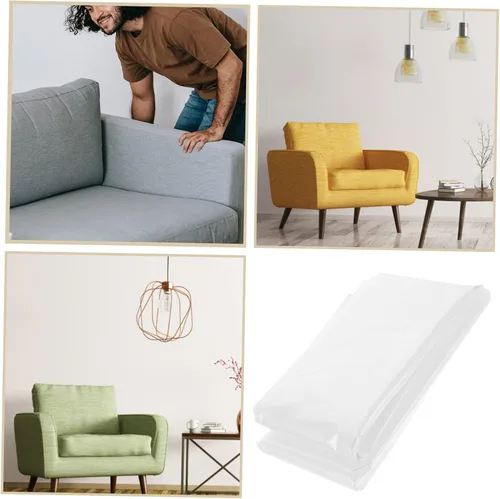 Vista 2 de DECHOUS Funda antipolvo para sofá, funda de cama para mascotas, funda de plástico para cama, protectores de muebles de plástico, funda de sofá