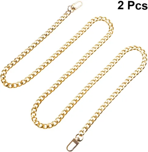 Vista 5 de EXCEART 6 Pcs Chain Purse Shoulder Straps for Bags Crossbody Wallet Purse Shoulder Bag Strap Messenger Bag Strap Replacement Bag Strap The Chain