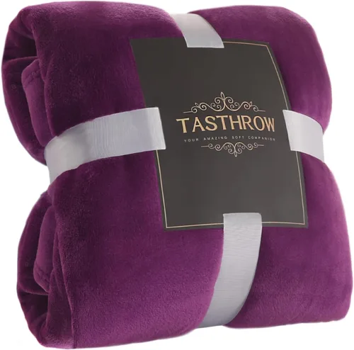 Vista 15 de TASTHROW - Manta decorativa de vellón de franela, grande, acogedora, ligera, gruesa, para todas las estaciones, adecuada para mujeres, hombres