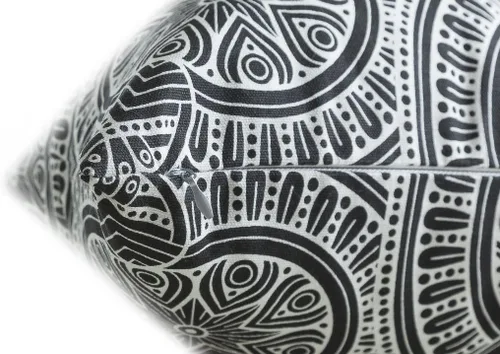 Vista 4 de TreeWool - Juego de 2 fundas para almohadas decorativas, diseño caleidoscopio, almohadas de cojín, cubierta deslizante para almohada y para el sofá