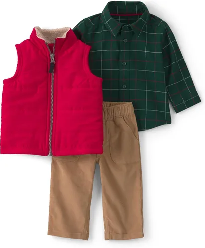 Vista 18 de Carter's Baby Boys' 3-piece Bodysuit Pant Sets Construcción azul