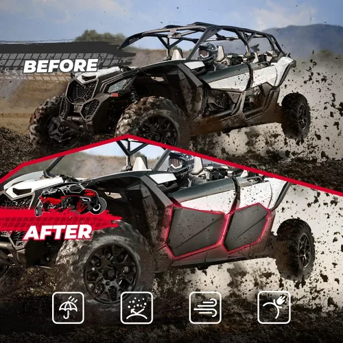 Vista 5 de KEMIMOTO Puertas inferiores X3 Max compatibles con Can Am Maverick X3 Max