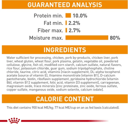 Vista 5 de Royal Canin Feline Care Nutrition Cuidado del cabello y la piel en rodajas finas en salsa para gatos, 3 onzas (paquete de 24)