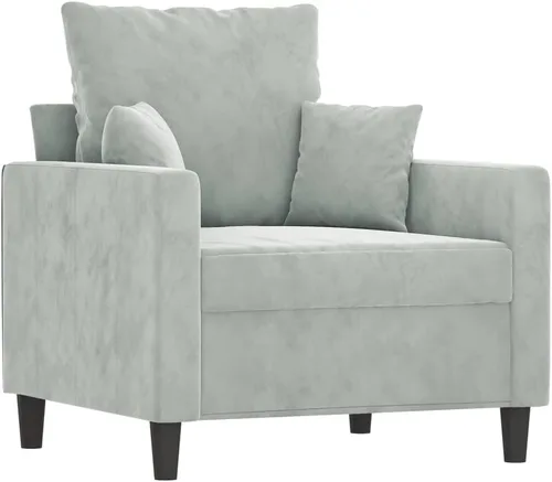 Vista 15 de vidaXL Sofá de 2 plazas, acolchado de terciopelo de lujo, cómodo asiento y almohadas acolchados, diseño moderno, marco de metal resistente