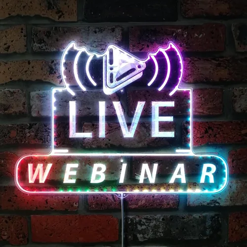 Vista 26 de ADVPRO Grabación en vivo en el aire RGB Dynamic Glam LED Sign - Forma de corte a borde - Decoración de pared inteligente 3D - Iluminación dinámica