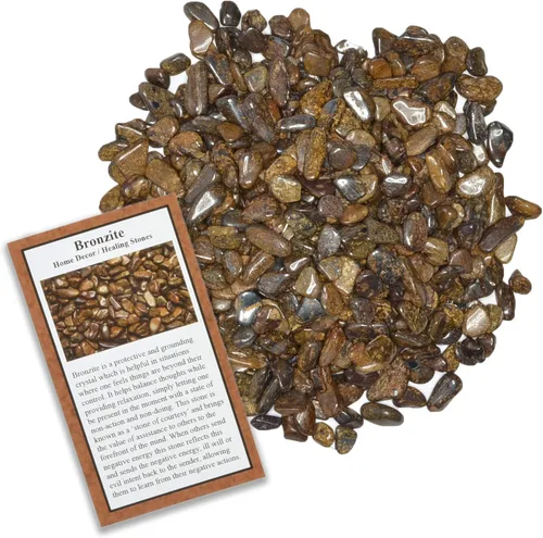 Vista 13 de Fantasia Materiales: 1 lb piedras con chip de Amazonita con tarjeta de identificación de Brasil