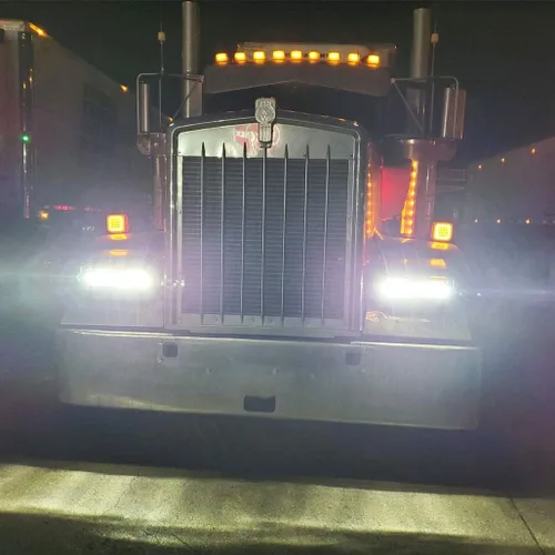 Vista 9 de Z-OFFROAD 2 unids 60W 4x6 LED Faros DOT Aprobado H4656 H4651 H4652 H4666 H6545 Faro rectangular de haz sellado para Freightliner KW Peterbilt