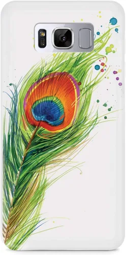 Vista 18 de Inspired Cases - Compatible con iPhone Xs Max - Funda protectora con textura 3D para Apple iPhone Xs Max - Plumas de pavo real acuarela