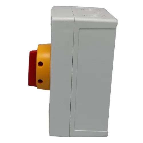 Vista 2 de Altech KEM360UL Y/R, Interruptor, 60 A, 600 VCA (máx.), 3, 5.354 in, 7.913 in, 5.039 in, 16, Amarillo/Rojo