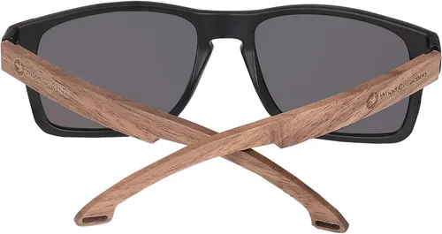 Vista 8 de Lentes de sol de bambú hechos a mano con cristales polarizados para hombres y mujeres