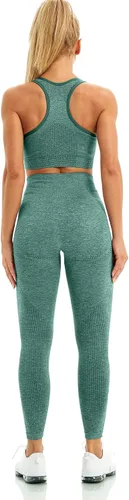 Vista 4 de WodoWei - Conjunto de 2 piezas de entrenamiento para mujer
