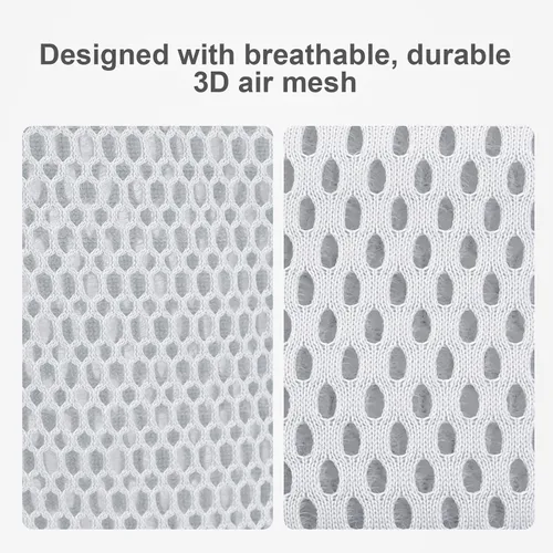 Vista 7 de Bebamour Portabebés ergonómico transpirable para 7 a 32 libras, perilla ajustable para desarrollar la cadera del bebé, portabebés de malla de aire