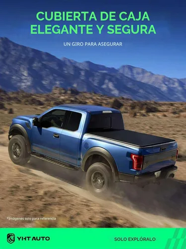 Vista 2 de YHTAUTO Cubierta enrollable suave de 5 pies para Toyota Tacoma 2005-2015