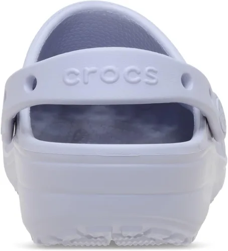 Vista 6 de Crocs Zuecos clásicos unisex para adultos con diseño floral recortado, Luna violeta, 8 mujer/6 hombre