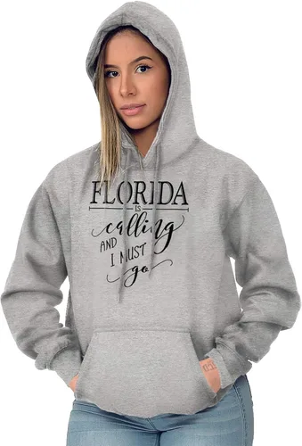 Vista 3 de Brisco Brands Sudadera con capucha Florida is Calling and I Must Go para mujer y hombre