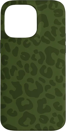 Vista 21 de Olive Military Green Cheetah Leopard Print Animal Skin Case for iPhone 17