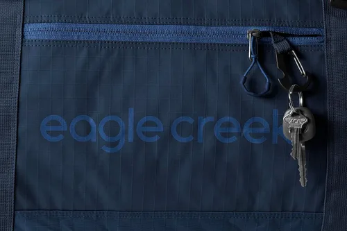 Vista 3 de Eagle Creek No importa qué bolsa de lona con ruedas, asa acolchada, correa de hombro extraíble y bolsillo frontal de acceso rápido, plegable, Azul