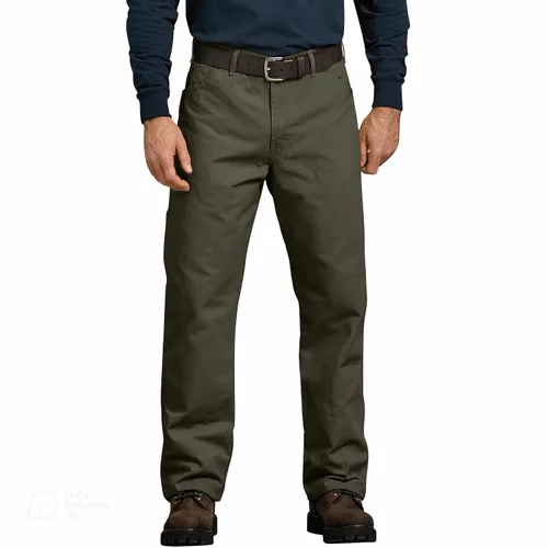 Vista 13 de Dickies Jeans de carpintero para hombre, ajuste relajado, pierna recta, Negro, 30 x 30
