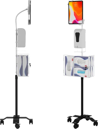 Vista 13 de Soporte de Piso con Cuello de Ganso – Cuello de Ganso Compacto y Ajustable de CTA con Ruedas Giratorias para iPad 7ª/8ª/9ª Generación 10.2", iPad