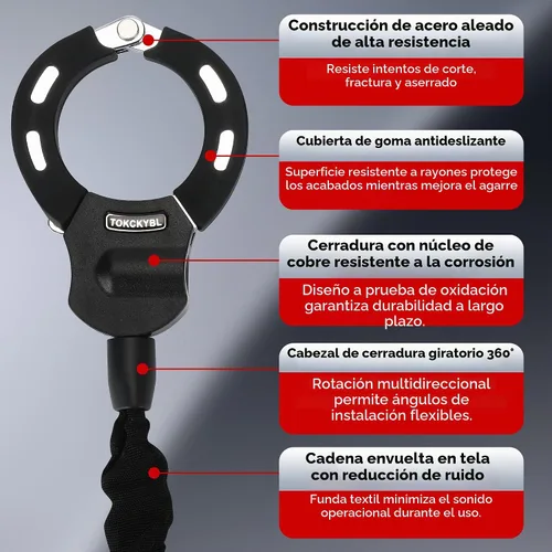 Vista 3 de Heavy Duty Scooter Lock Anti-Theft