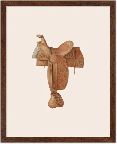 Vista 31 de Poster Master Póster vintage de cuero para silla de montar, estampado retro de vaquero, arte de silla de montar, diseño occidental, impresión