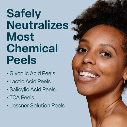 Vista 5 de Neutralizador químico de exfoliación, equilibrador de pH de la piel para cáscaras de ácido salicílico, láctico y glicólico, espray seguro y eficaz