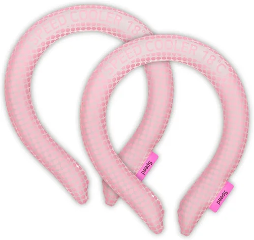 Vista 9 de SpeedUSA Insta Speed - Enfriadores de cuello (paquete de 2) (rosa y gris oscuro)