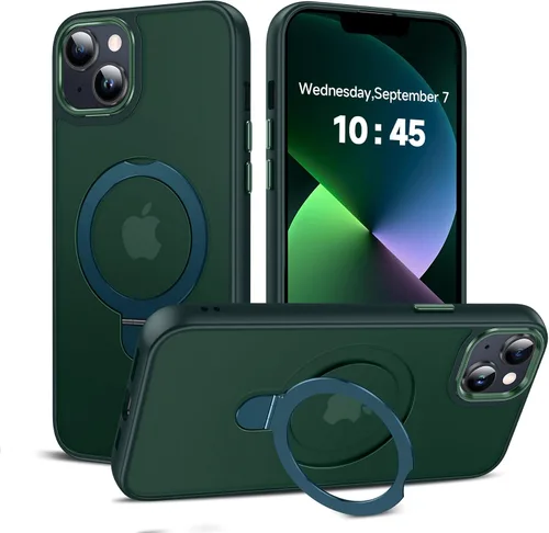 Vista 30 de LeYi Funda para iPhone 11 para MagSafe con soporte magnético, color negro