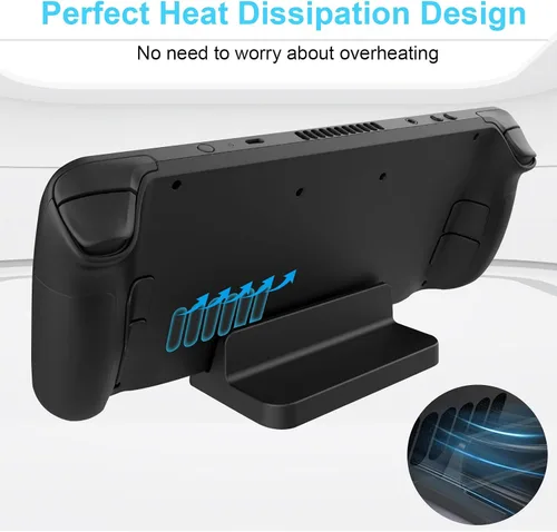 Vista 6 de Tangaroa Soporte para interruptor y cubierta de vapor, accesorios Steamdeck Soporte básico con almohadilla de silicona antideslizante, compatible
