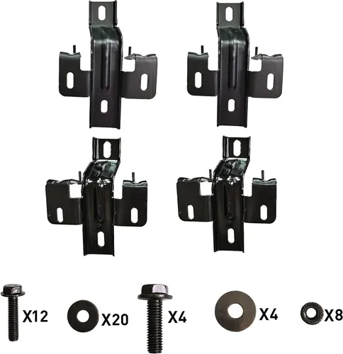 Vista 7 de Estribos Laterales con Escalones Desplegables y Barras para Jeep Wrangler JK 2007-2017 de 2 Puertas