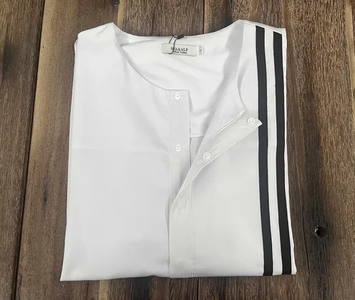 Vista 5 de SEA&ALP Trajes africanos para hombre Dashiki de 2 piezas Blanco