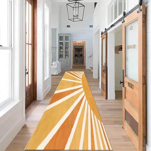 Vista 24 de Alfombra de pasillo de arco iris, 1.3 x 7 pies, alfombra de pasillo de abstracción interior, alfombra de pasillo para sala de estar para pasarela 10