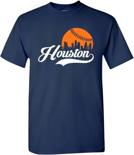 Vista 8 de Xtreme Apparrel Cityscape Skyline - Camiseta para hombre para fanáticos del béisbol