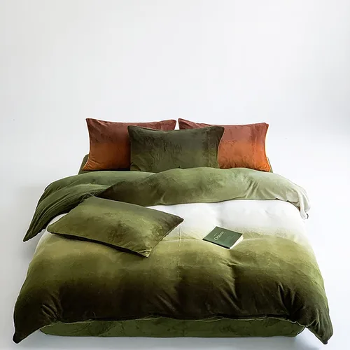 Vista 13 de Luxlovery - Juego de edredón color rojo ladrillo tamaño individual, juego de ropa de cama de 3 piezas, color rojo oscuro, suave, transpirable