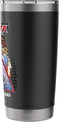 Vista 2 de Red Sonja Poster Synthwave Redhead Epic Cyberpunk Retro 80s Stainless Steel Insulated Tumbler