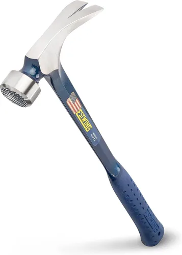 Vista 6 de ESTWING BIG BLUE Martillo de Carpintería - 25 oz Garra Recta Rasgadora con Construcción de Acero Forjado y Empuñadura de Reducción de Vibraciones