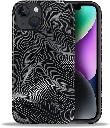 Vista 148 de ZHEGAILIAN Funda para iPhone 11, carcasa dura a prueba de golpes + silicona suave 2 en 1 híbrida, parachoques a prueba de caídas - Vidrio manchado