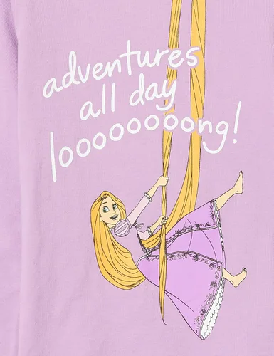 Vista 3 de Spotted Zebra Disney Marvel Star Wars Frozen Camisetas de manga larga para niñas y niños pequeños paquete de 4