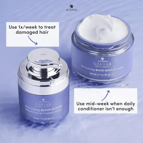 Vista 6 de Alterna Cuidado del cabello CAVIAR Anti-Aging Reestructuring Bond Repair Máscara de tratamiento intensivo sin enjuague 1.7oz Repara, fortalece