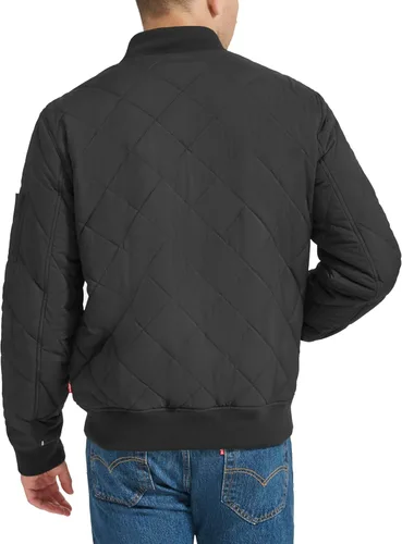 Vista 2 de Levi's Men's Diamond Quilted Bomber Jacket